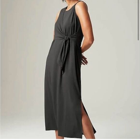 J Jill Wearever Collection Aide Tie Dress in Color Lava Rock Size XL - Picture 1 of 7